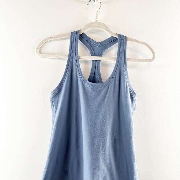 Lululemon Cool Racerback Fitted Slim Tank Top Blue XS - Picture 4 of 6
